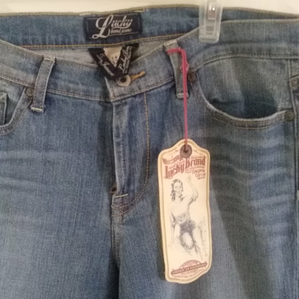 Lucky Brand bootleg jeans.